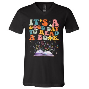 ItS Good Day To Read Book Funny Library Reading Books Lover V-Neck T-Shirt