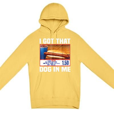 I Gotthat Dog In Me Funny Hotdogs Combo 4th Of July Dad Mom Premium Pullover Hoodie