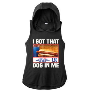 I Gotthat Dog In Me Funny Hotdogs Combo 4th Of July Dad Mom Ladies PosiCharge Tri-Blend Wicking Draft Hoodie Tank