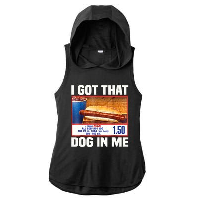 I Gotthat Dog In Me Funny Hotdogs Combo 4th Of July Dad Mom Ladies PosiCharge Tri-Blend Wicking Draft Hoodie Tank