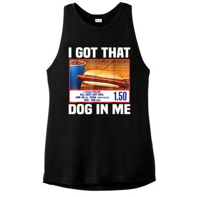 I Gotthat Dog In Me Funny Hotdogs Combo 4th Of July Dad Mom Ladies PosiCharge Tri-Blend Wicking Tank