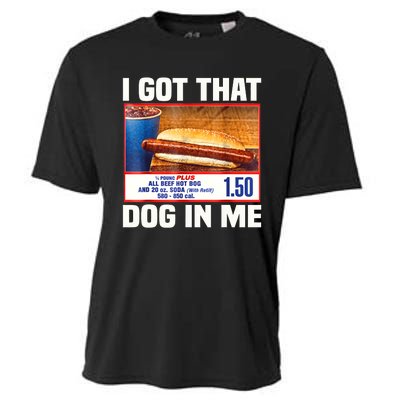 I Gotthat Dog In Me Funny Hotdogs Combo 4th Of July Dad Mom Cooling Performance Crew T-Shirt