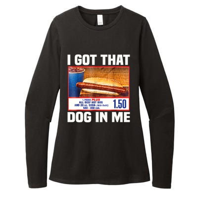 I Gotthat Dog In Me Funny Hotdogs Combo 4th Of July Dad Mom Womens CVC Long Sleeve Shirt