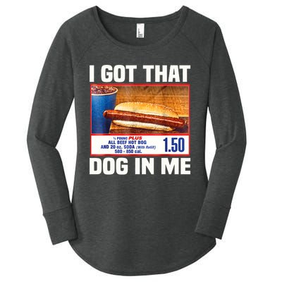 I Gotthat Dog In Me Funny Hotdogs Combo 4th Of July Dad Mom Women's Perfect Tri Tunic Long Sleeve Shirt