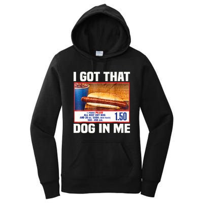 I Gotthat Dog In Me Funny Hotdogs Combo 4th Of July Dad Mom Women's Pullover Hoodie