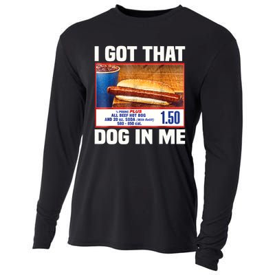 I Gotthat Dog In Me Funny Hotdogs Combo 4th Of July Dad Mom Cooling Performance Long Sleeve Crew