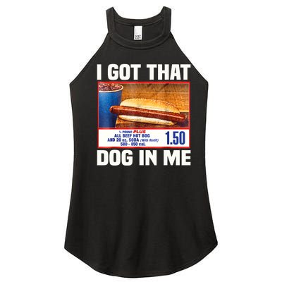 I Gotthat Dog In Me Funny Hotdogs Combo 4th Of July Dad Mom Women's Perfect Tri Rocker Tank