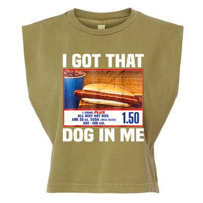 I Gotthat Dog In Me Funny Hotdogs Combo 4th Of July Dad Mom Garment-Dyed Women's Muscle Tee