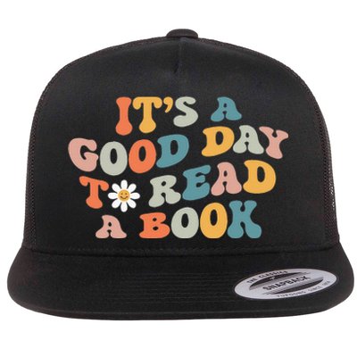 It's Good Day To Read Book Funny Library Reading Lovers (1) Flat Bill Trucker Hat