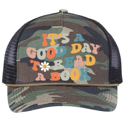 It's Good Day To Read Book Funny Library Reading Lovers (1) Retro Rope Trucker Hat Cap