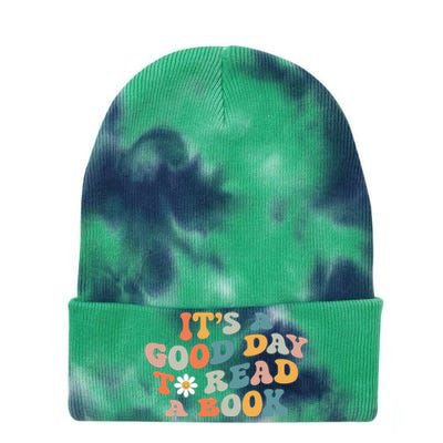 It's Good Day To Read Book Funny Library Reading Lovers (1) Tie Dye 12in Knit Beanie