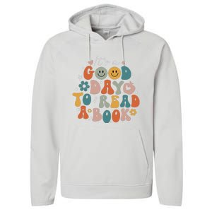 It's Good Day To Read Book Funny Library Reading Lovers Performance Fleece Hoodie