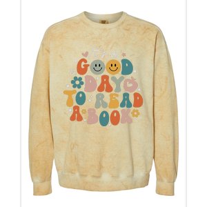 It's Good Day To Read Book Funny Library Reading Lovers Colorblast Crewneck Sweatshirt