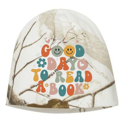 It's Good Day To Read Book Funny Library Reading Lovers Kati - Camo Knit Beanie