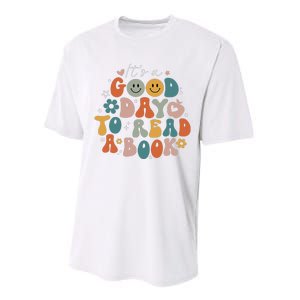 It's Good Day To Read Book Funny Library Reading Lovers Performance Sprint T-Shirt