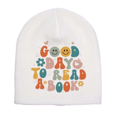 It's Good Day To Read Book Funny Library Reading Lovers Short Acrylic Beanie