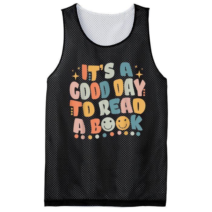 ItS Good Day To Read Book Funny Library Reading Lovers Mesh Reversible Basketball Jersey Tank