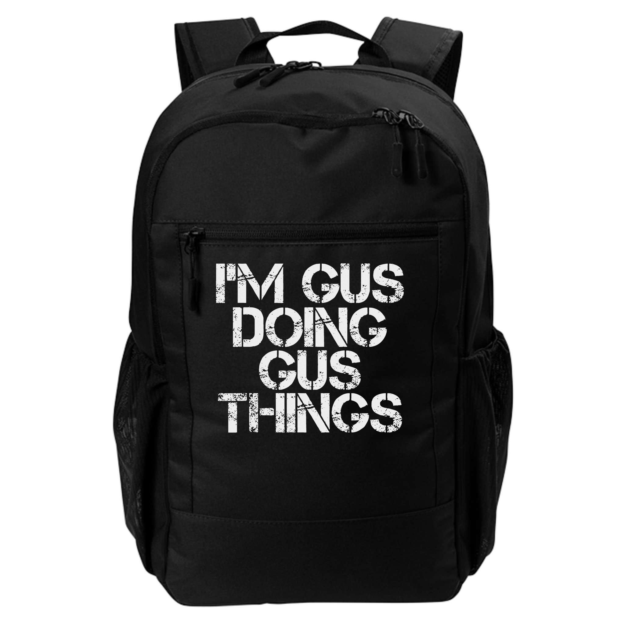 I'm Gus Doing Gus Things Funny Birthday Name Gift Idea Backpack