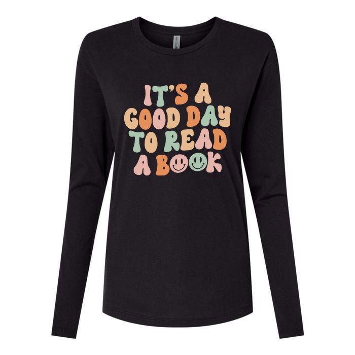 It's Good Day To Read Book Funny Library Reading Lovers Womens Cotton Relaxed Long Sleeve T-Shirt