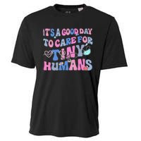 Its Good Day To Care For Tiny Human Nurse Health Care Cooling Performance Crew T-Shirt