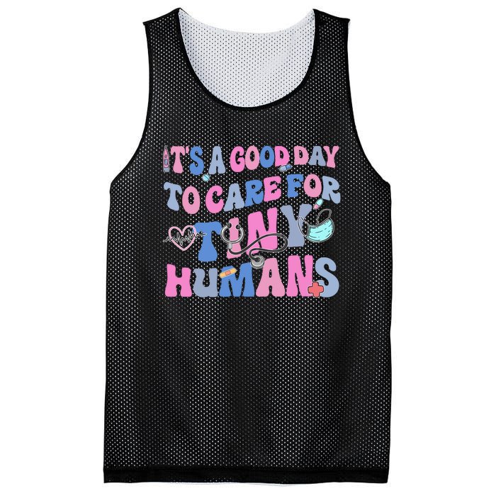 Its Good Day To Care For Tiny Human Nurse Health Care Mesh Reversible Basketball Jersey Tank