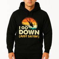 I Go Down Scuba Diver Diving Instructor Underwater Hoodie