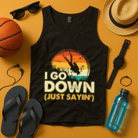 I Go Down Scuba Diver Diving Instructor Underwater Tank Top