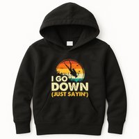 I Go Down Scuba Diver Diving Instructor Underwater Kids Hoodie