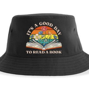 Its Good Day To Read Book Funny Library Reading Lovers Sustainable Bucket Hat