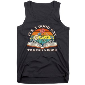 Its Good Day To Read Book Funny Library Reading Lovers Tank Top