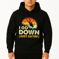 I Go Down Scuba Diver Diving Instructor Underwater Hoodie