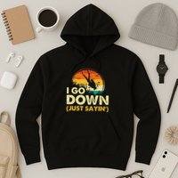 I Go Down Scuba Diver Diving Instructor Underwater Hoodie