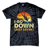 I Go Down Scuba Diver Diving Instructor Underwater Tie-Dye T-Shirt