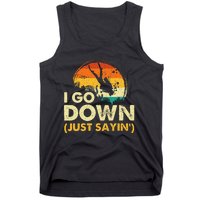 I Go Down Scuba Diver Diving Instructor Underwater Tank Top