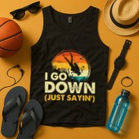 I Go Down Scuba Diver Diving Instructor Underwater Tank Top