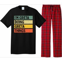 IM Greta Doing Greta Things Funny Personalized Quote Pajama Set