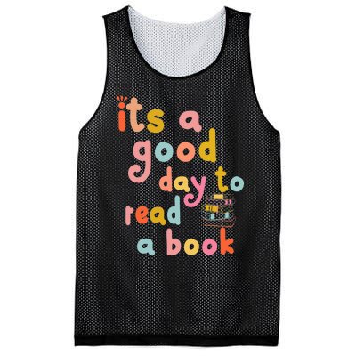 Its Good Day To Read Book Funny Library Book Reading Lovers Mesh Reversible Basketball Jersey Tank