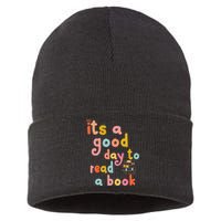 Its Good Day To Read Book Funny Library Book Reading Lovers Sustainable Knit Beanie