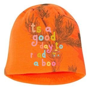 Its Good Day To Read Book Funny Library Book Reading Lovers Kati - Camo Knit Beanie