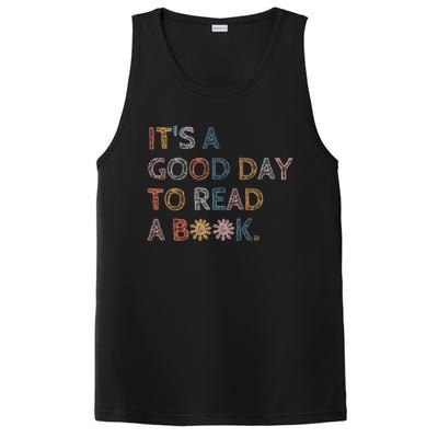 Its Good Day To Read Book Funny Library Reading Lovers Vintage PosiCharge Competitor Tank