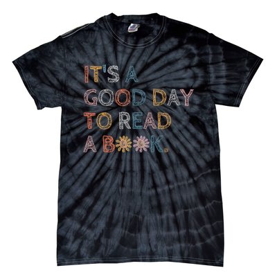 Its Good Day To Read Book Funny Library Reading Lovers Vintage Tie-Dye T-Shirt