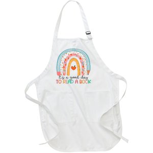 Its Good Day To Read Book Funny Library Reading Lovers Full-Length Apron With Pockets