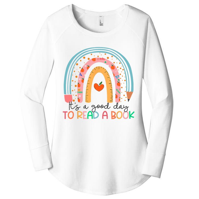 Its Good Day To Read Book Funny Library Reading Lovers Women's Perfect Tri Tunic Long Sleeve Shirt