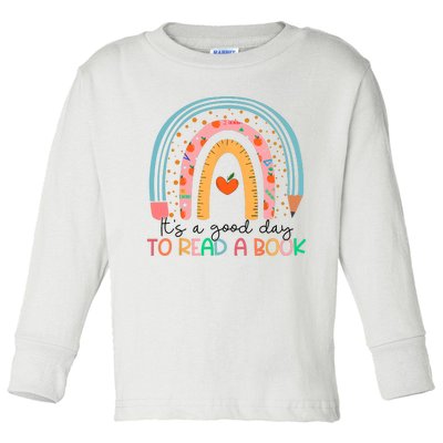 Its Good Day To Read Book Funny Library Reading Lovers Toddler Long Sleeve Shirt