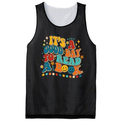 Its Good Day To Read Book Funny Library Book Day Mesh Reversible Basketball Jersey Tank