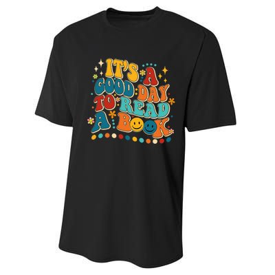 Its Good Day To Read Book Funny Library Book Day Performance Sprint T-Shirt