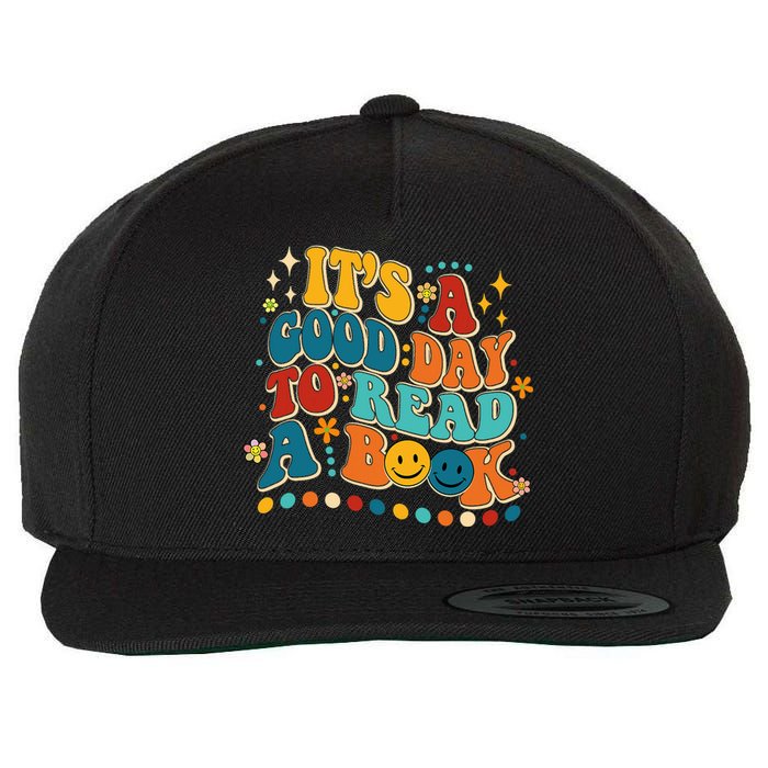 Its Good Day To Read Book Funny Library Book Day Wool Snapback Cap