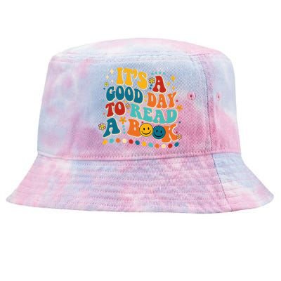 Its Good Day To Read Book Funny Library Book Day Tie-Dyed Bucket Hat