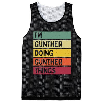I'm Gunther Doing Gunther Things Funny Personalized Quote Mesh Reversible Basketball Jersey Tank