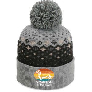 IVe Got Dachshund Friends In Low Places Gift The Baniff Cuffed Pom Beanie